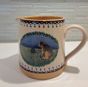 Nicholas Mosse Pottery Cat & Kitten Creamer or Small Pitcher
